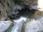 Le haut de la dernière cascade du Bras des Etangs, proche de la fin du sentier.