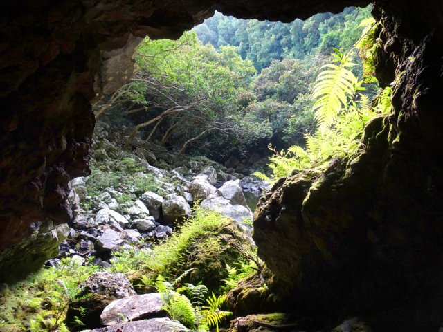La grotte est peu profonde