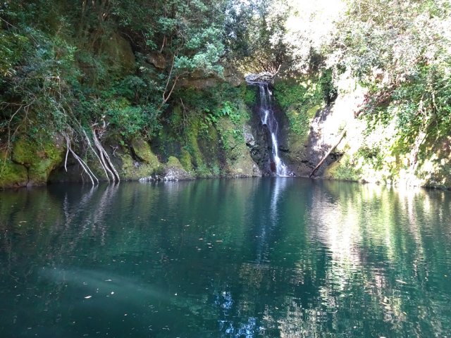 Arrivée au bassin, plus bleu que le précédent