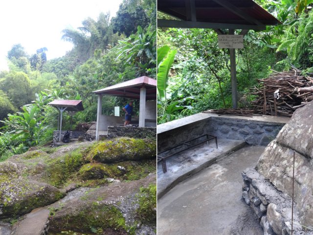 Le kiosque vieillissant est un peu trop encombré de détritus