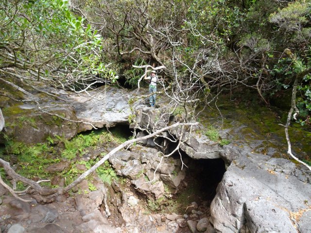 La remontée de la Ravine Haüy débute par un petit cassé facile à éviter