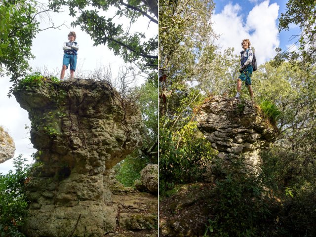 Quelques petits monolithes se grimpent de manière ludique