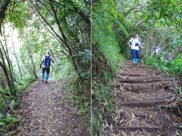 Assez fréquenté, le sentier est de bonne qualité