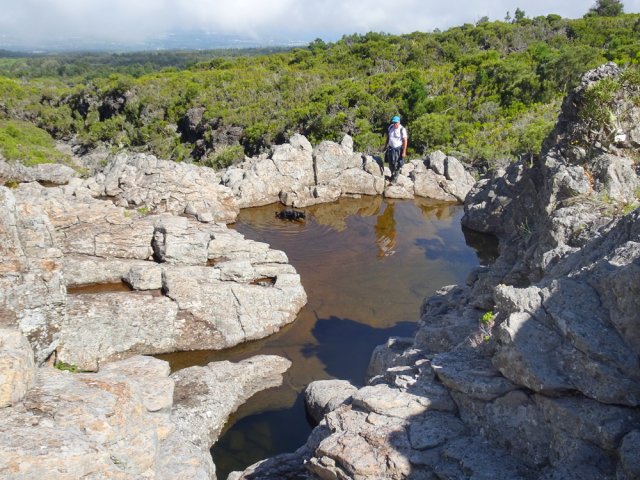 Nouveau bassin en plein au milieu de la ravine