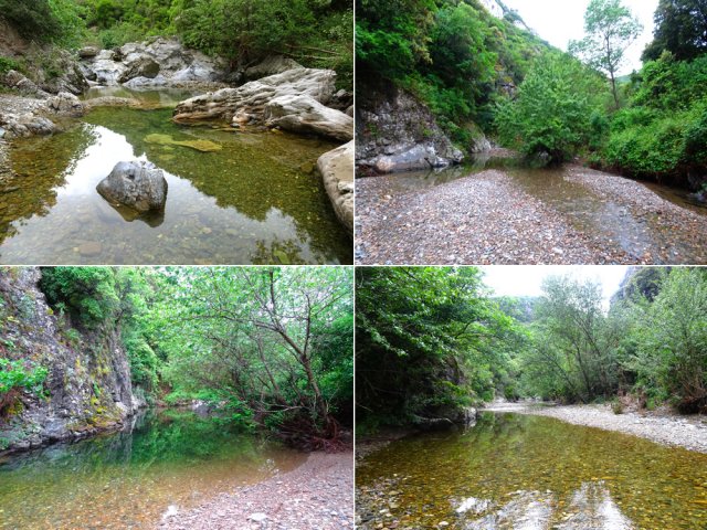 Après le moulin, on rencontre de plus en plus l'eau dans la rivière