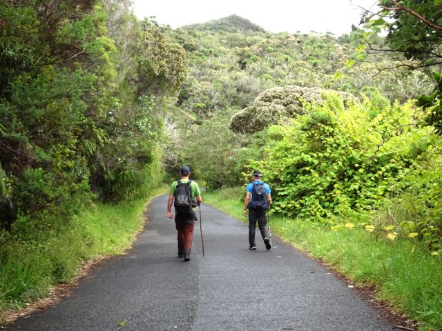 Emprunter la route jusqu'au sentier des Mares et des Bois de Couleurs